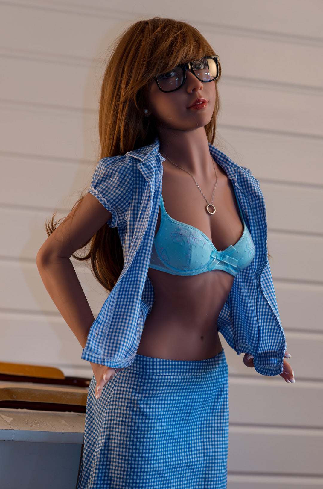 WM Doll 155CM A-cup small breast sex doll + 56#