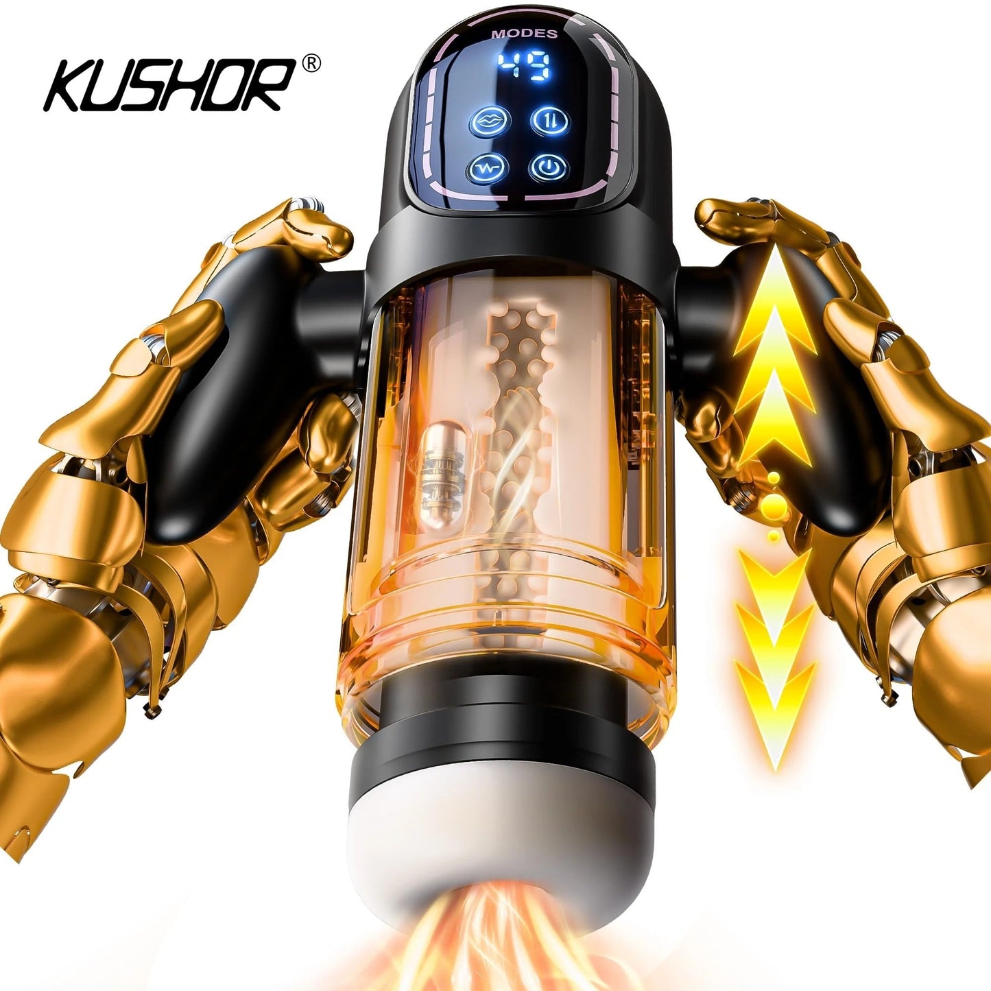 Automatic Male Masturbator with Thrusting and Suction – LCD Display, Adjustable Modes, and Ergonomic Handle