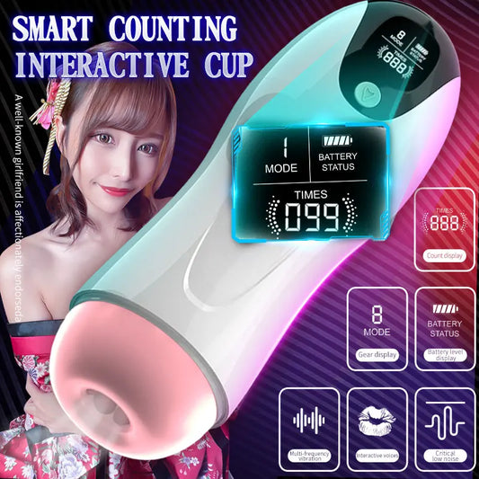 Automatic Sucking Telescopic Intelligent Sound Heating Simulation Sex Toys, Best Male Masturbators