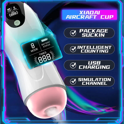 Automatic Sucking Telescopic Intelligent Sound Heating Simulation Sex Toys, Best Male Masturbators