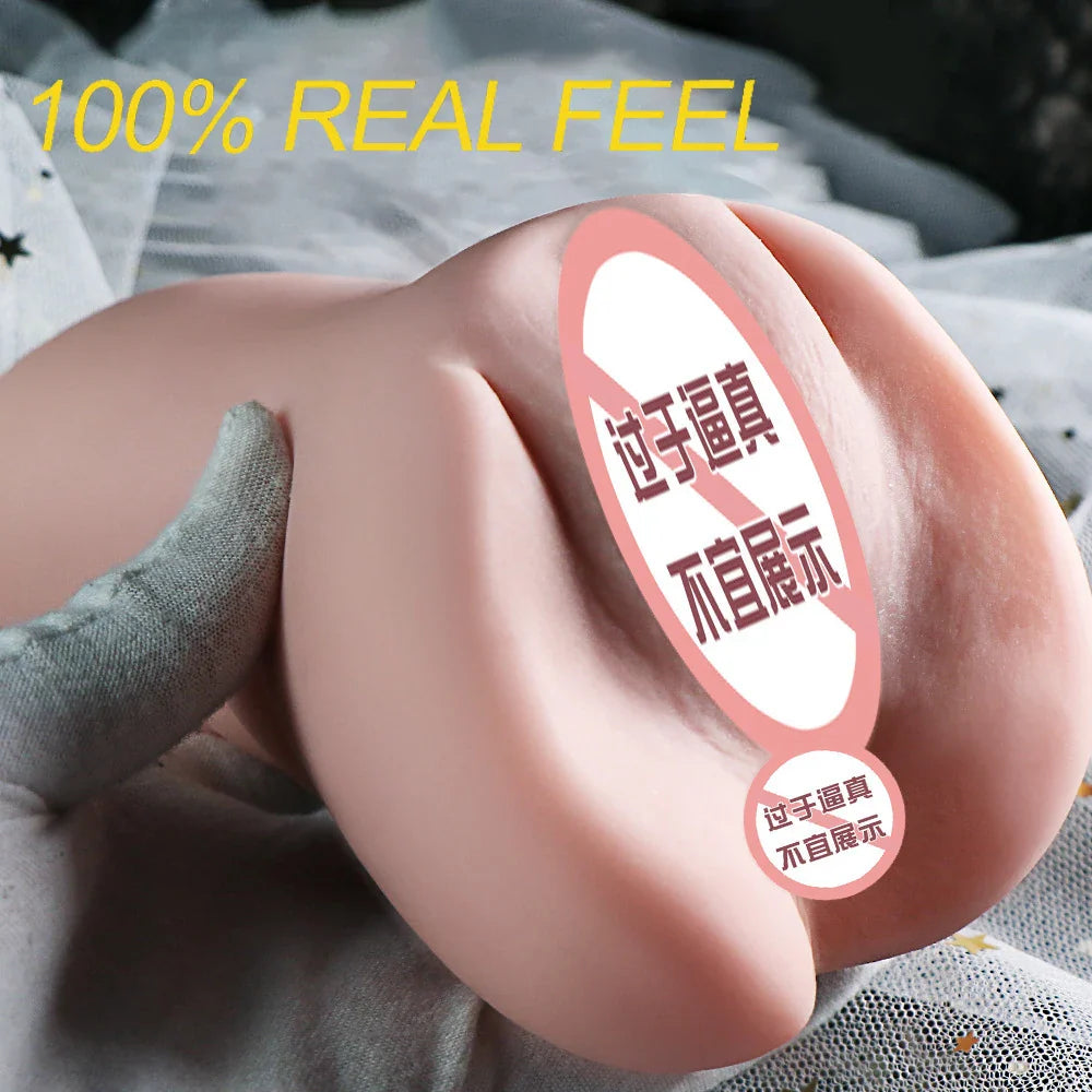 3 IN 1 Deep Throat Artificial Real Pussy Oral, Male Masturbator Blowjob Realistic Rubber Vagina