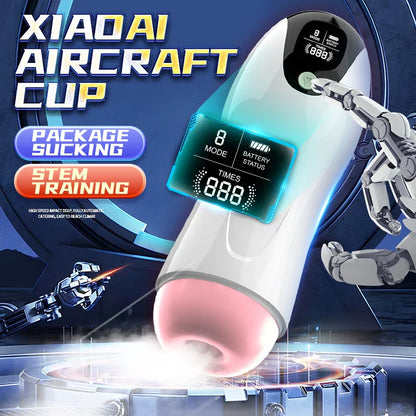 Automatic Sucking Telescopic Intelligent Sound Heating Simulation Sex Toys, Best Male Masturbators