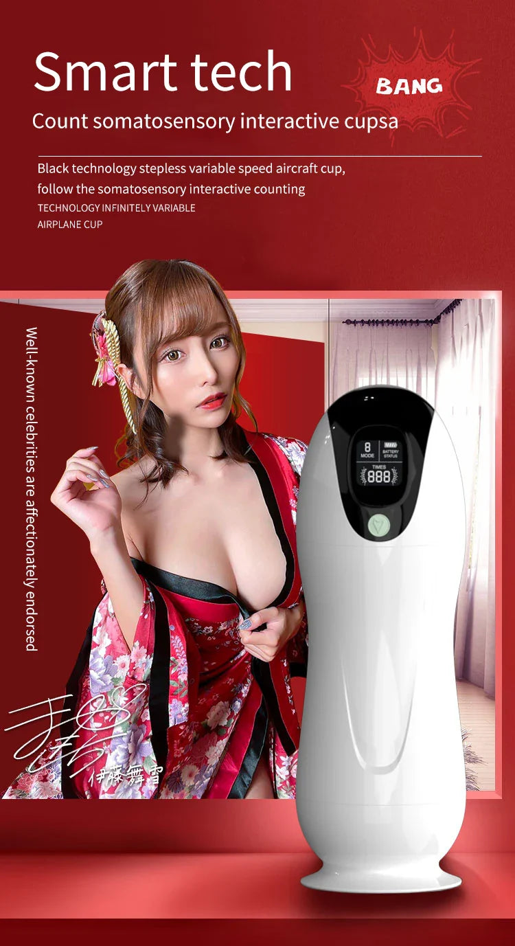 Automatic Sucking Telescopic Intelligent Sound Heating Simulation Sex Toys, Best Male Masturbators