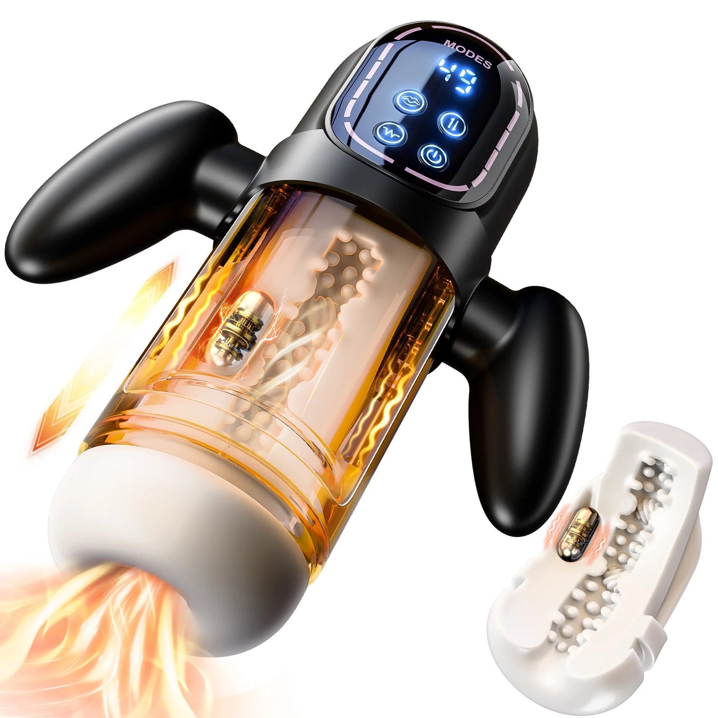 Automatic Male Masturbator with Thrusting and Suction – LCD Display, Adjustable Modes, and Ergonomic Handle